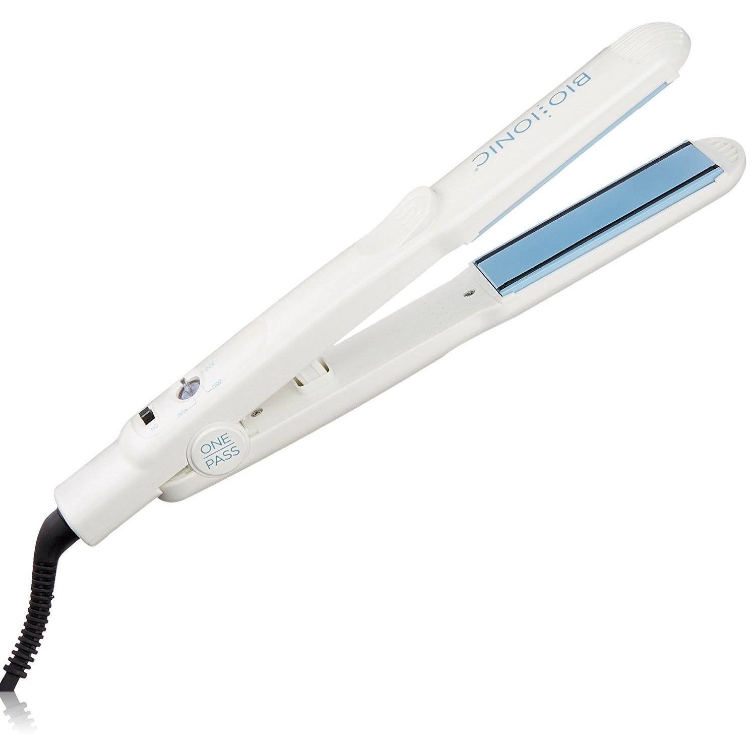 Bio Ionic OnePass Nano Ceramic 1-Inch Hair Straightening Iron - Transform Your Look Fast!