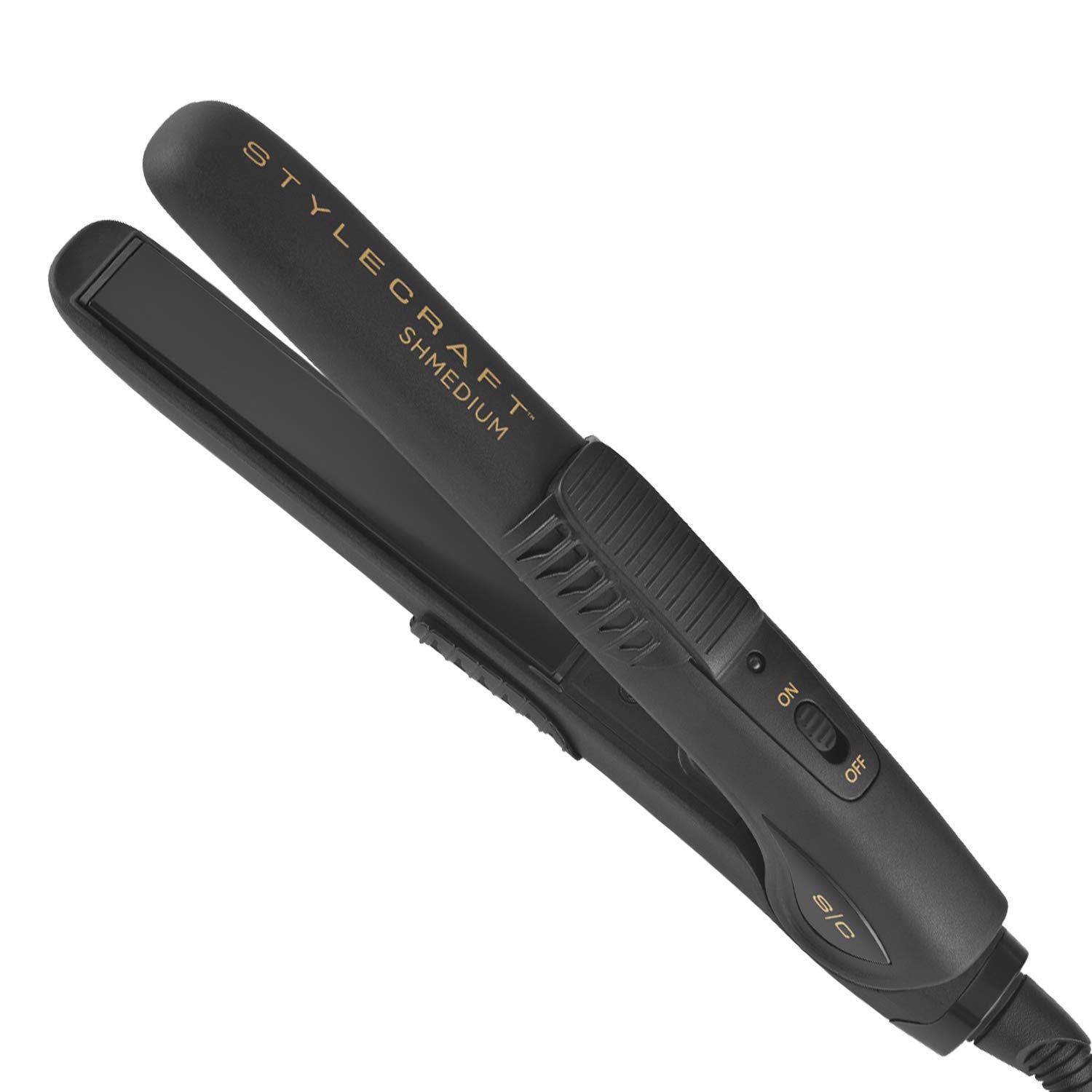 Stylecraft Shmedium Palm-size Professional 5/8 Inch Black Flat Iron - The Ultimate Travel Styling Marvel
