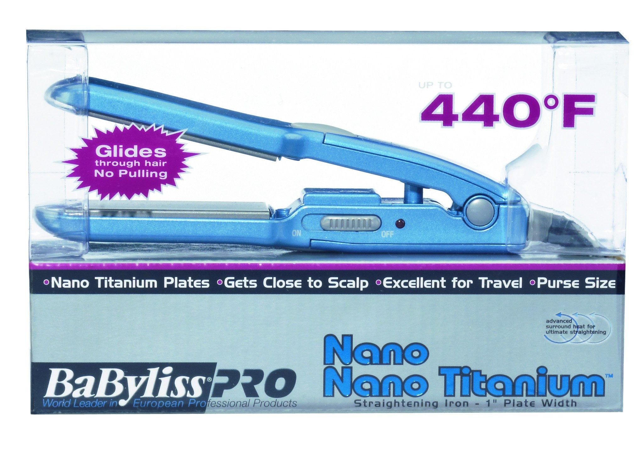 BABYLISS PRO NANO TITANIUM MINI 1-INCH FLAT IRON - The Perfect On-the-Go Styling Tool