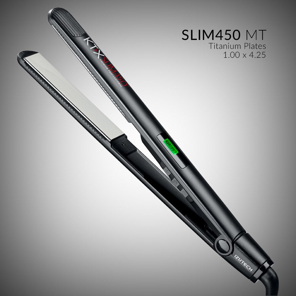 Izutech KTX Slim 450 1-Inch Titanium Flat Iron - Styling Essential